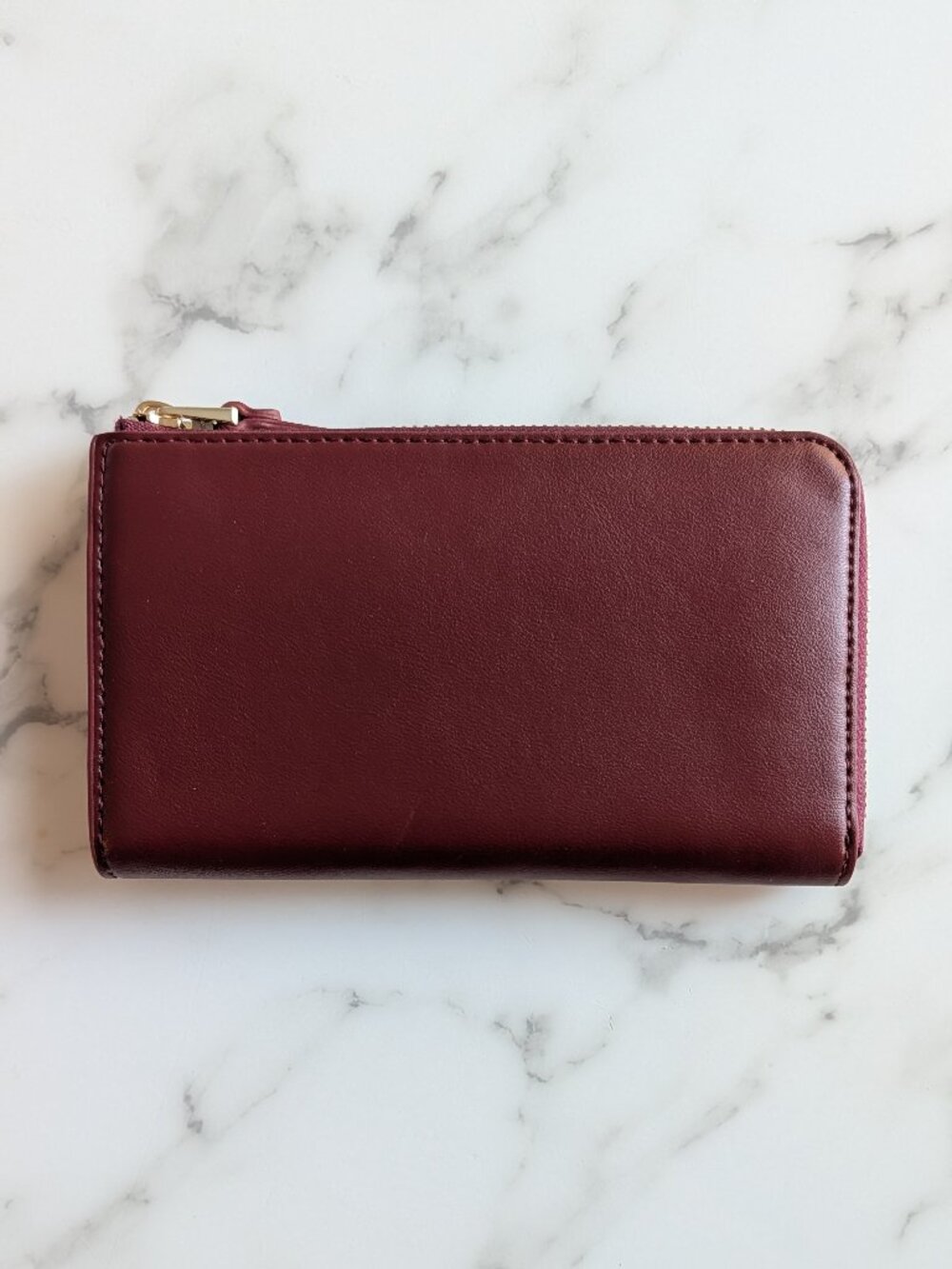 Lo & Sons Magnolia Burgundy Vegan Leather Wallet